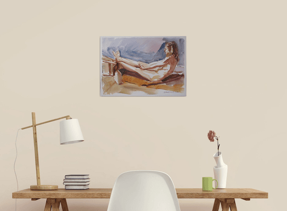 Reclining female nude