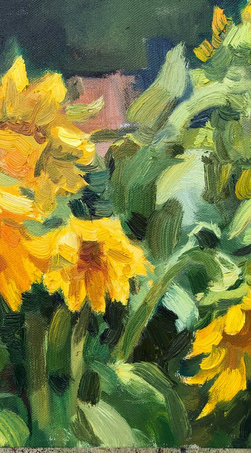 Sunflowers bouquet by Nataliia Nosyk