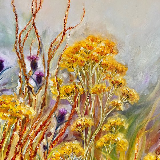 Meliorism- wild Flower Meadow painting