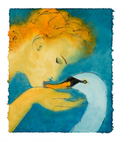 The lady and the swan by Marcel Garbi