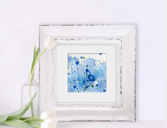 Dreaming In Blue Collection - Set of 6 - Floral art by Kathy Morton Stanion