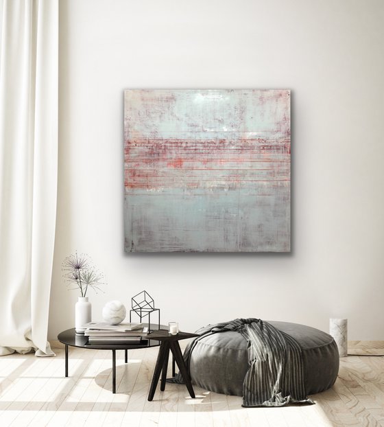 Red Lined (48x48in)