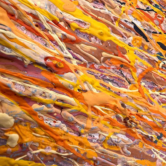 Velvet sunrise - diptych, framed