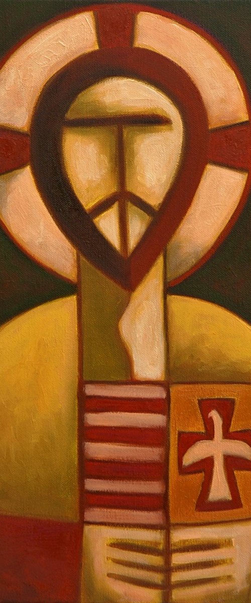 Jesus Christ with a falcon by Malasits Zsolt