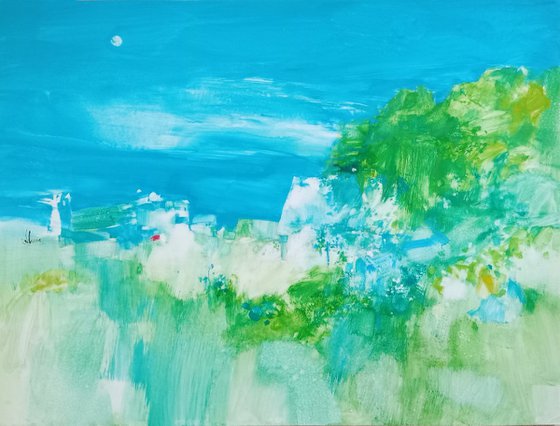 Blue summer moon