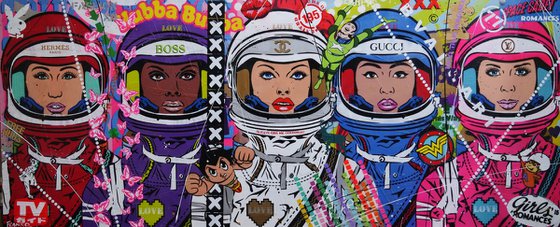 The 5th Cadet 240cm x 100cm Space Cadet Textured Urban Pop Art