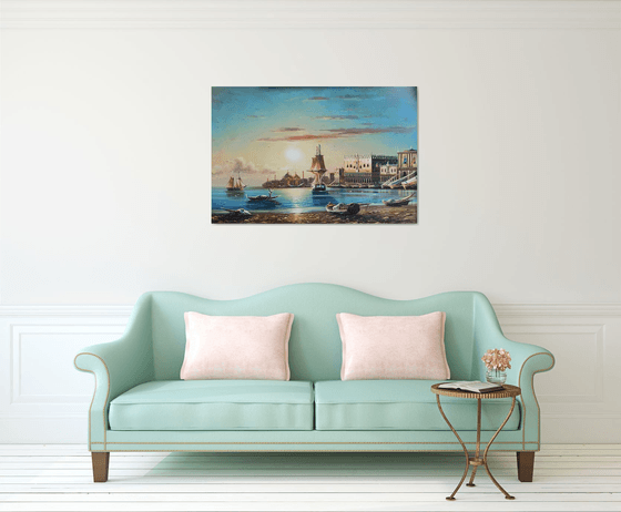 Port (120x80cm, oil painting)