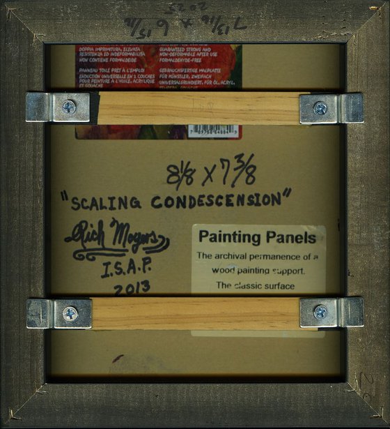 "SCALING CONDESCENSION" - 3D Modern / Minimal Framed Sculpture / Collage / Construction