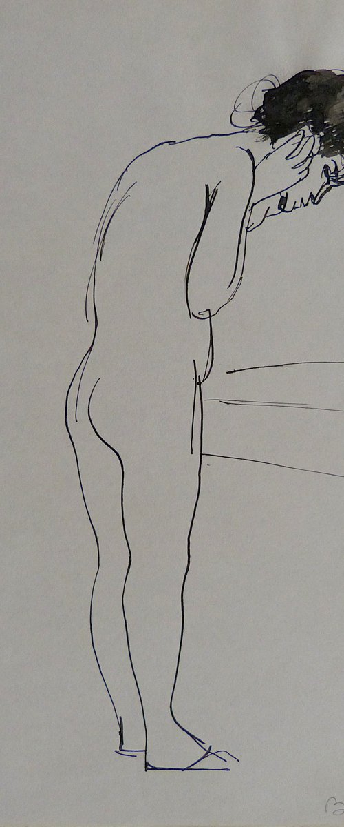 The Nude Drawing 8, 21x29 cm by Frederic Belaubre