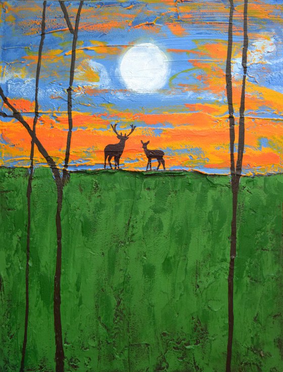 stag wall art