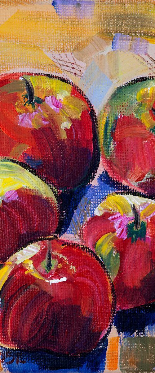 FIVE APPLES by Diana Aungier-Rose