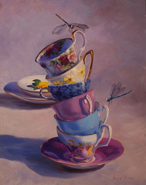 "Cups and dragonflies"