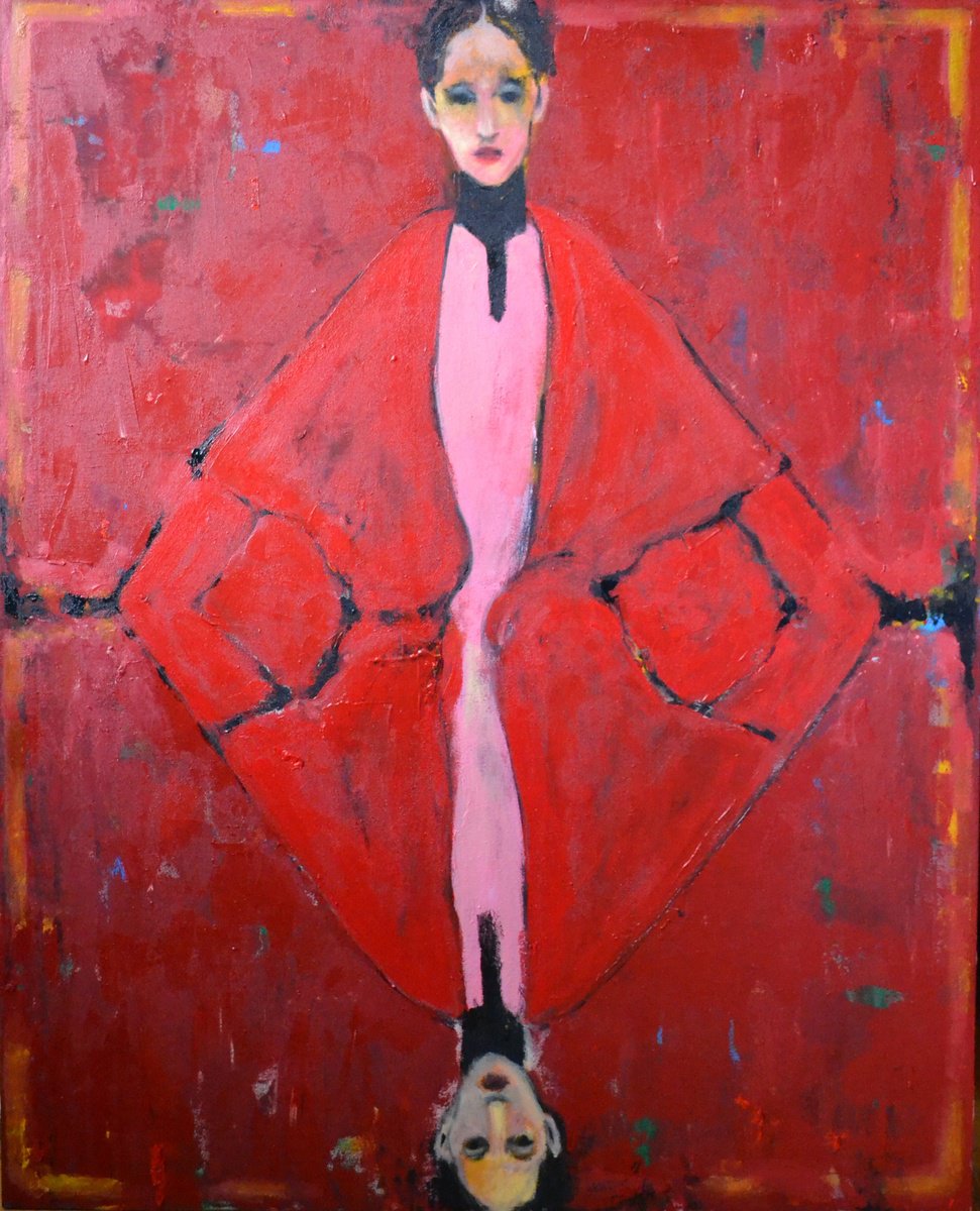 Surrealistic Oil Painting , The Card By Gela Mikava, 31 X 39, Artwork For Sale On Artfinder