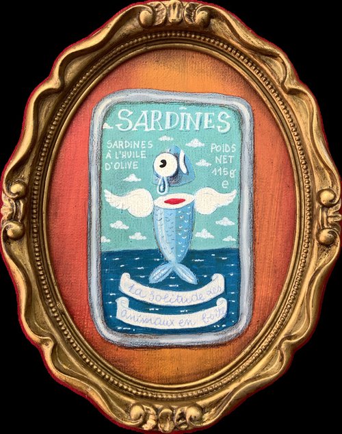 633 - The Solitude of Canned Animals - SARDINES by Paolo Andrea Deandrea