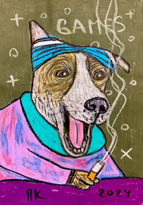 Smoking dog #93