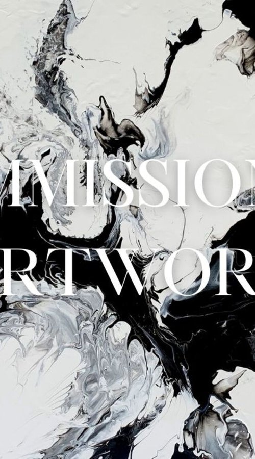 COMMISSIONED ARTWORK FOR KAREN VALERIE - BLACK ON WHITE #2 - LARGE ABSTRACT ART– EXPRESSIONS OF ENERGY AND LIGHT. READY TO HANG! by Julijana Ravbar