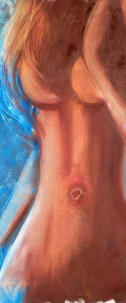 Woman nude canvas wall art by Halyna Kirichenko