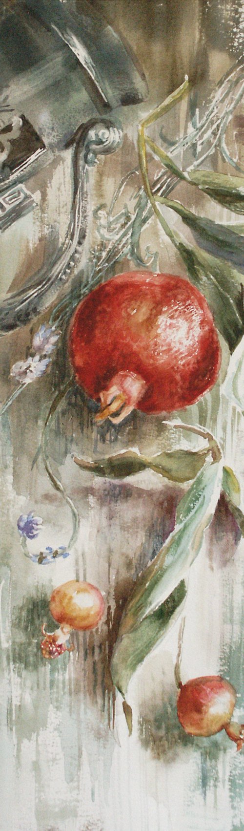 Still Life with Pomegranates by Svitlana Druzhko