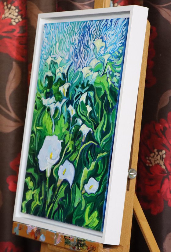 Pure White Arum Lilies