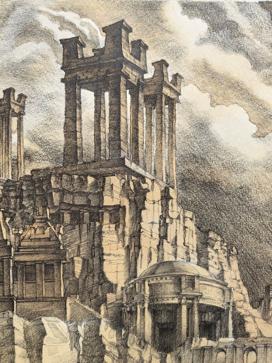 The Rock City. Architectural fantasy