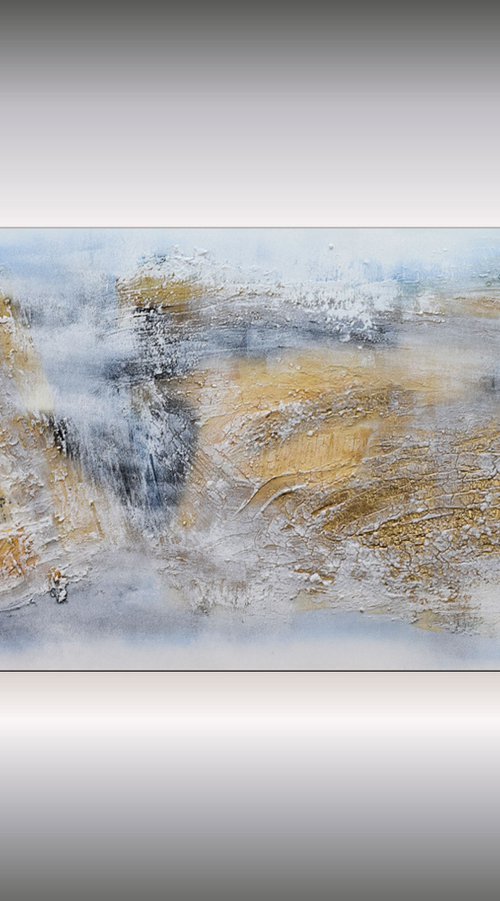 Golden Symphony  - Abstract Art - Acrylic Painting - Canvas Art -  Abstract Painting - Industrial Art by Edelgard Schroer