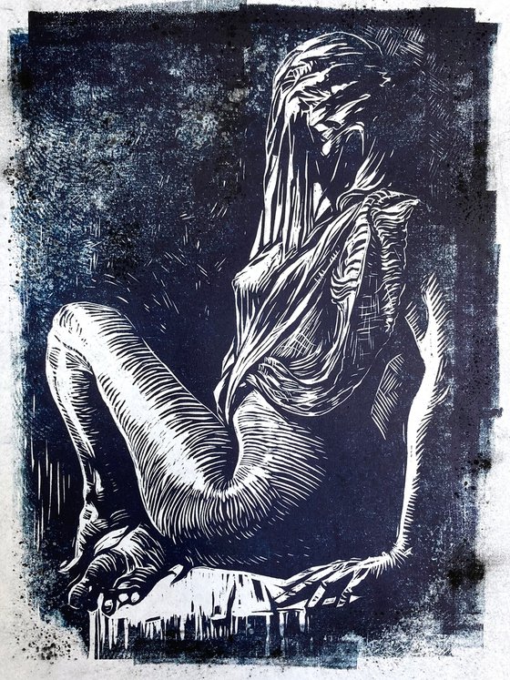 Veiled figure