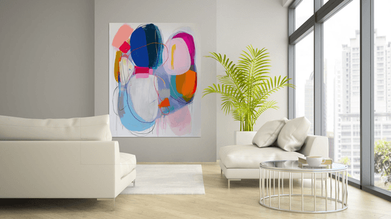 Bold colors and organic shapes