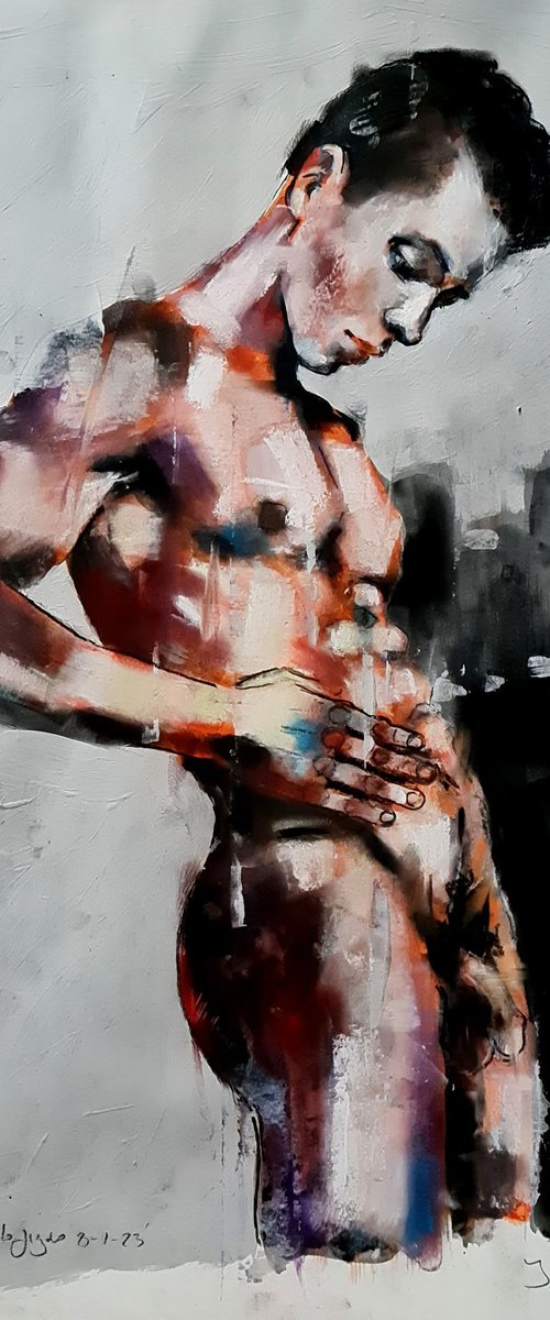 standing male figure 8-1-23 by Thomas Donaldson