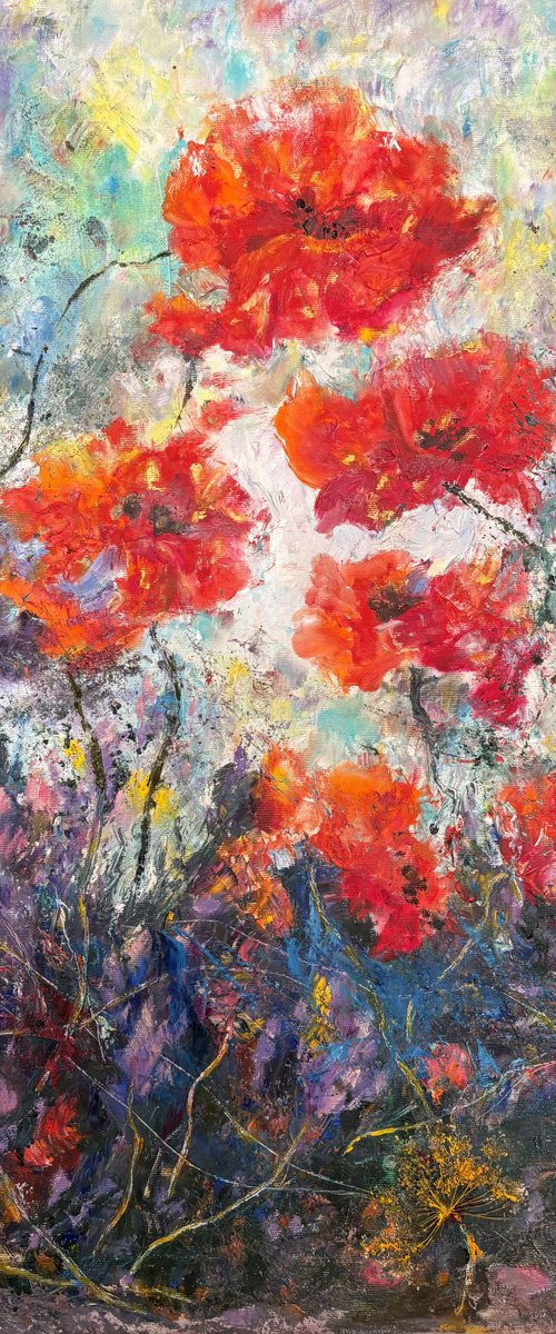 The Red Poppies by Tetiana Pchelnykova