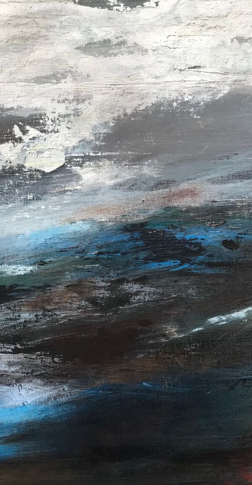 Peak District hillside by Amanda Lakin Art