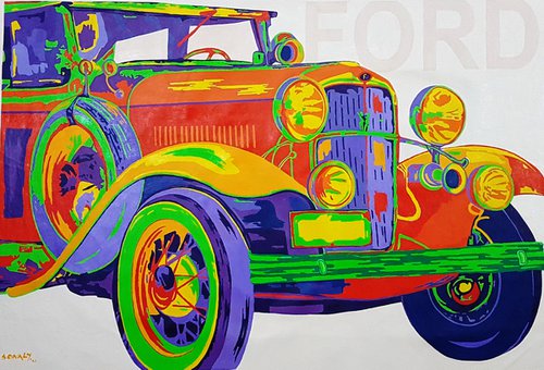 Automobiles – Classic meets Pop - FORD by Sonaly Gandhi