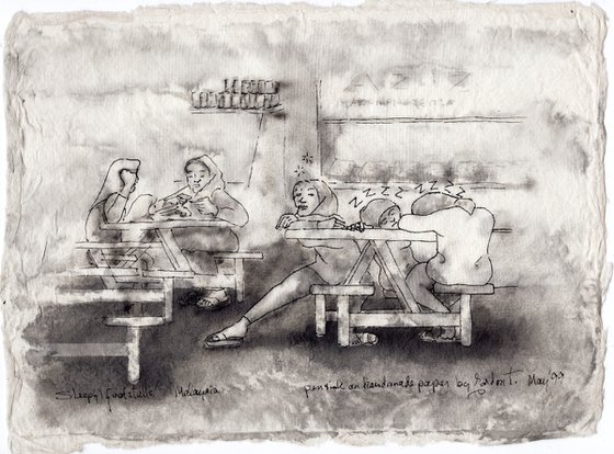 Sleepy food stalls! Malaysia