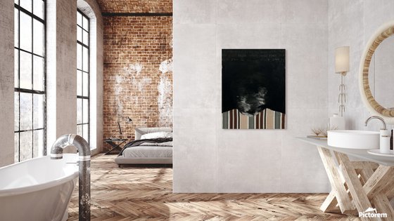 Abstract Portrait in Black — Silent Presence