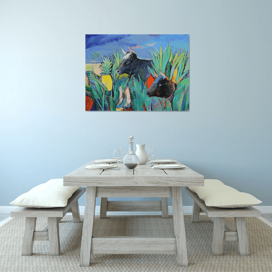 Cows Looking for Pineapples