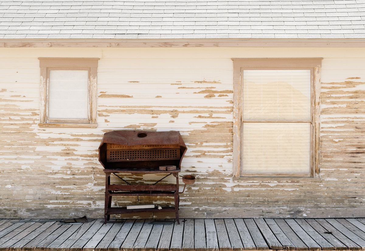 Photorealistic Cityscapes Photograph By Tom Hanslien, 47 X 33", No More Barbecues, Original Artwork