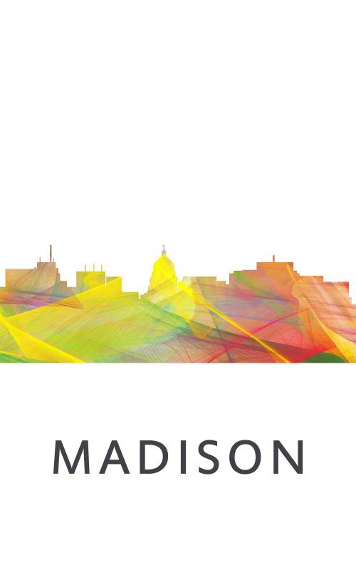 Madison Wisconson Skyline WB1 by Marlene Watson