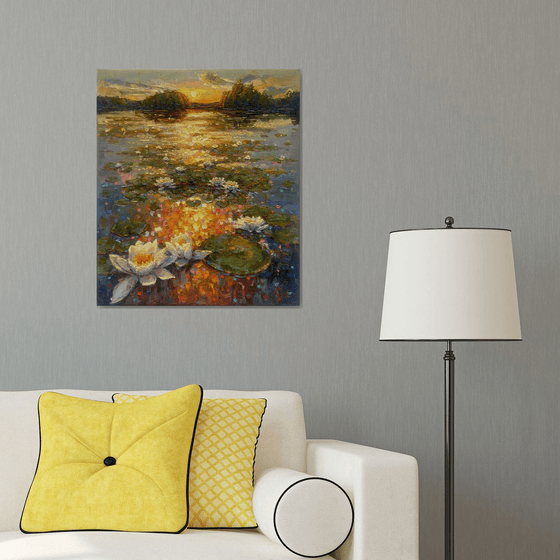 Water Lilies in Bloom