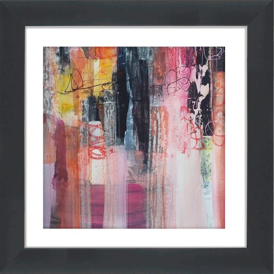 Abstraction #18 - Framed and ready to hang - original abstract painting