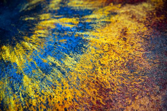 Snail Nebula Vibrant Abstract