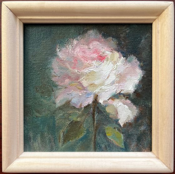 Rose mini small artwork on canvas