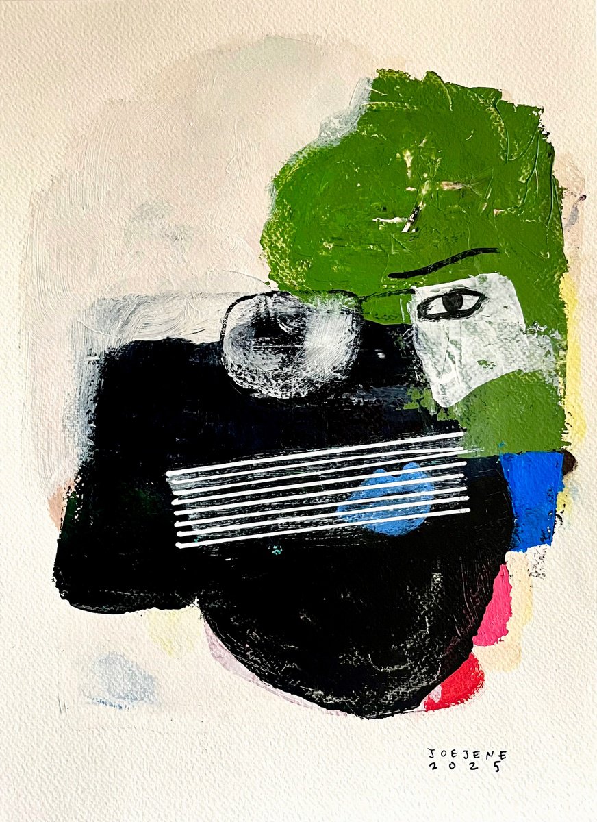 Abstract Acrylic Painting By Joejene C. Santos, 11 X 15, Melody, Original Artwork