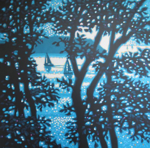 Through the trees by Gordon Hunt
