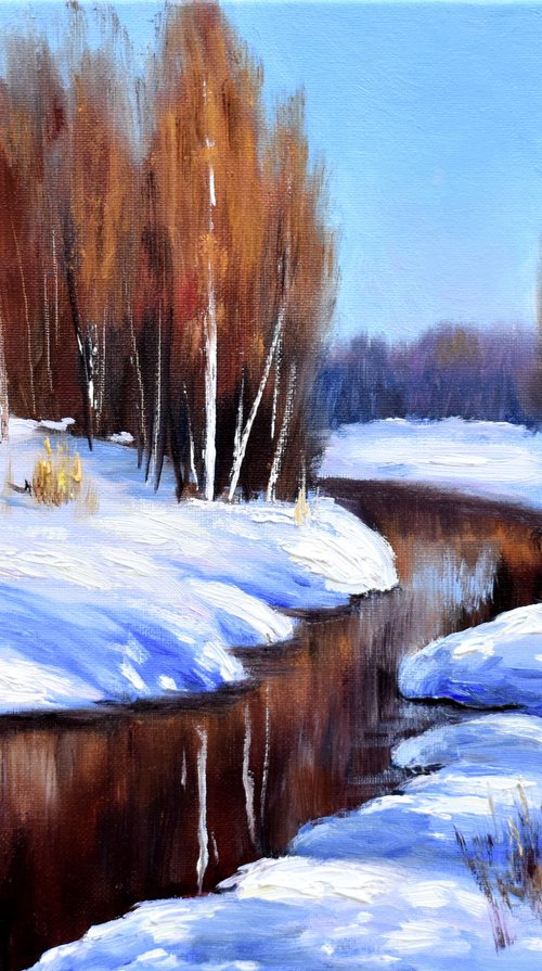 Winter River by Yulia Nikonova