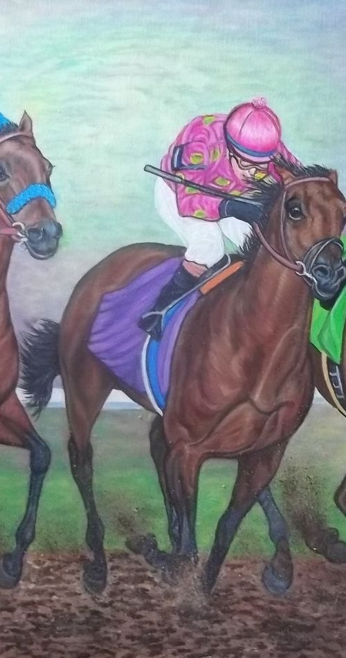 Horse racing by Sofya Mikeworth