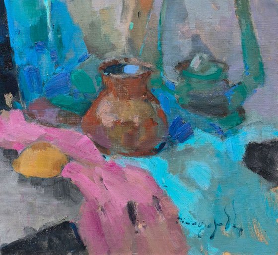 Bottle and Lamp