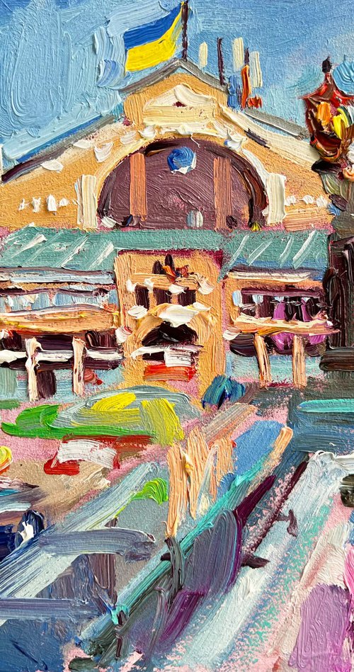 Bessarabian Market in Kyiv by Ole Karako