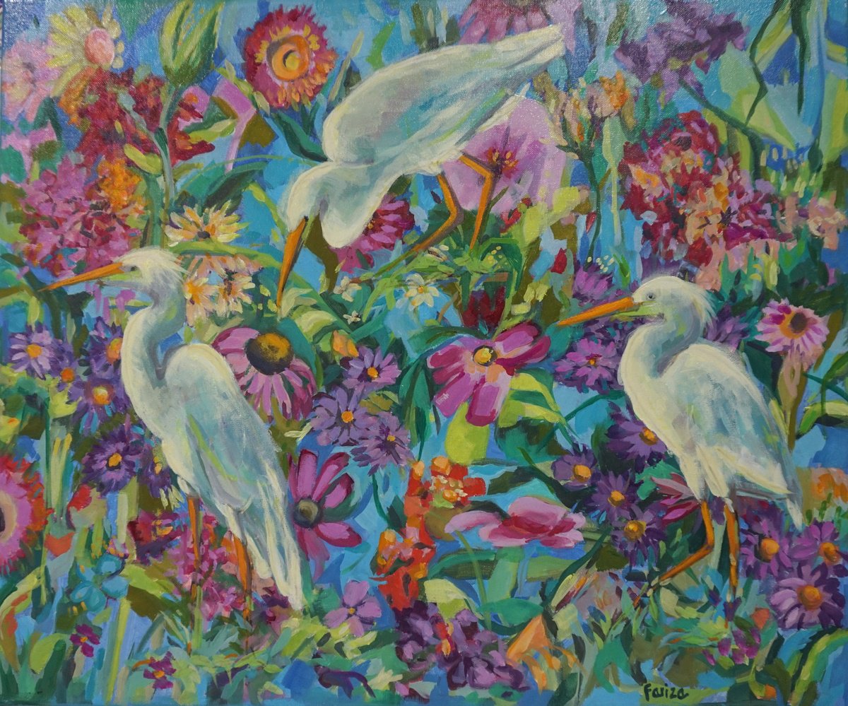 The Inhabited Garden. By Amaya Fernandez Fariza, 22 X 18, Artwork For Sale On Artfinder