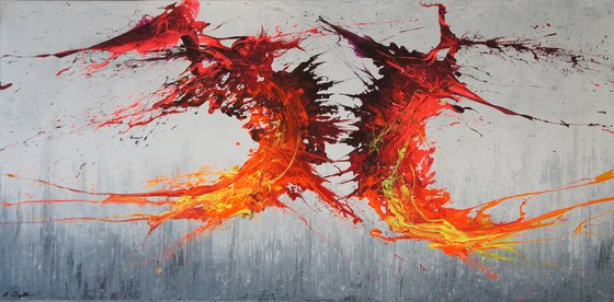 Twisting Fire IV (Spirits Of Skies 128161) (160 x 80 cm) XXXL (64 x 32 inches)