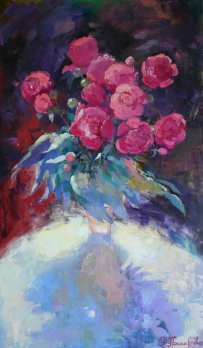 Peonies in June by Anastasiia Grygorieva