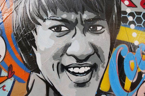 I Know Kung Foo 190cm x 100cm Bruce Lee Urban Pop Art